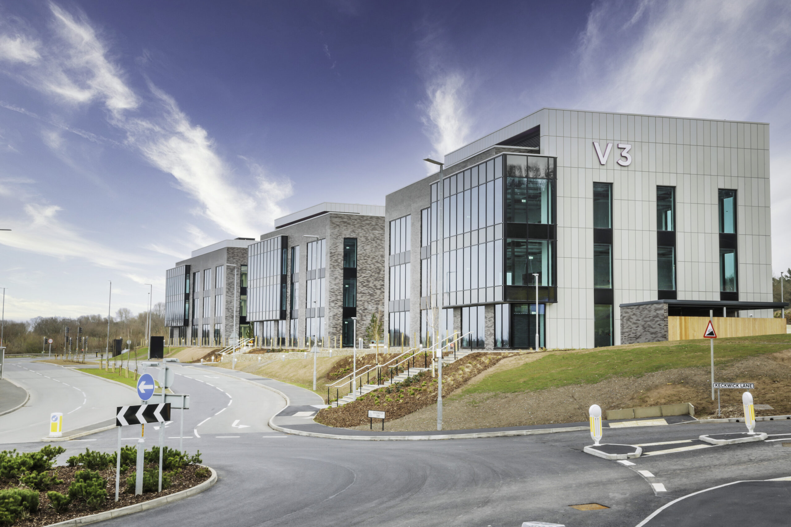 The Violet Buildings at Sci-Tech Daresbury